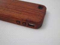   Real Genuine Red Wood Wooden Case Cover for iPhone 4 4S iw4  