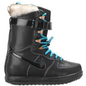 Nike Womens Zoom Force 1 Snowboard Boots US 8 Black Retro Golden Brass 