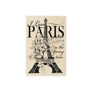  Stampendous Mounted Rubber Stamp P I Love Paris 