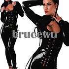   leather look WetLook Gothic Cool tight Bodysuit Catsuit Fetishwear