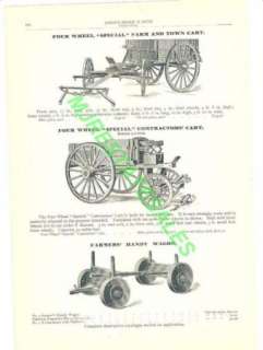 1903 Antique Wood Wheel Horse Drawn Wagon AD  