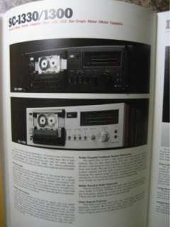Sansui Stereo Cassette Decks Brochure SC 5330, SC 3330  