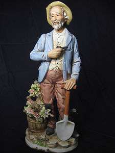 Homco 8816 old man farmer figurine Rare  