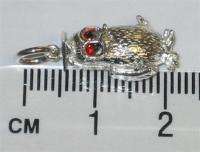 Owl sterling silver moveable charm PJPC339  