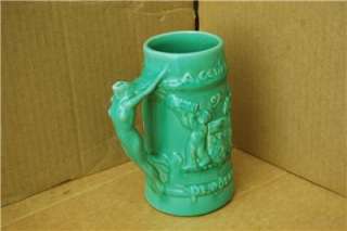 Majolica Pottery Chicago World Fair 1933 Mug Stein vtg  