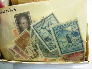 WW, 1000S of OLD Stamps sorted in glassines by country 