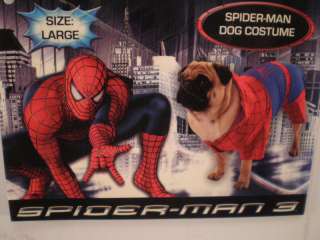 Marvel Spider Man 3 Dog Halloween Costume Size Large 19 28 lbs Dress 