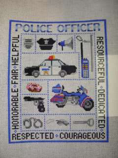 SUSAN TREGLOWN HP Needlepoint Canvas Police Officer  