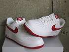 NIke Air Force 1 One Low White Red Leather DS Sz 10.5 new 488298 106