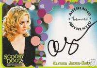 SCOOBY DOO 2 ALICIA SILVERSTONE AS HOWE AUTOGRAPH A4  