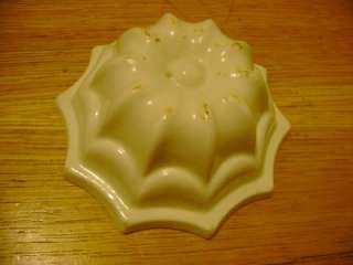 Antique Porcelain China Food Jello Mold e.1900s White  