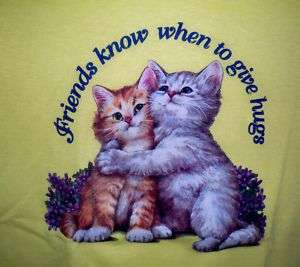 Hugging Kittens Friends Hug Kids T Shirt New S L  