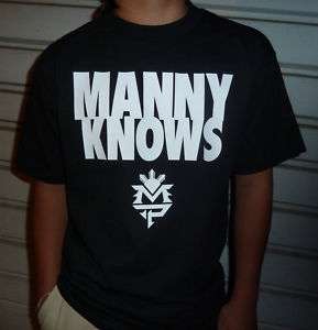 Manny Pacman Pacquiao Knows Black T shirt S M L XL 2XL  