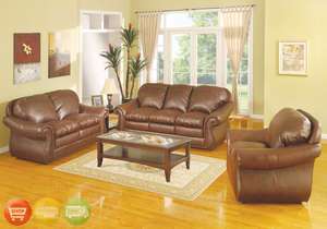 Sofa Loveseat Set Bonded Leather Furniture couches NEW  