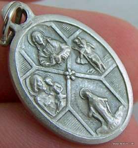 Religious Catholic 4 Four Way Scapular Medal Cross ITAL  