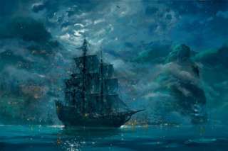 Disney Fine Art MOONLIT PEARL Pirates Of The Caribbean  
