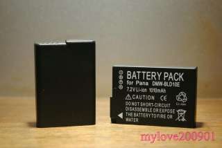   Battery DMW BLD10 DMW BLD10E for Panasonic DMC GF2 GF2CK DMC G3  