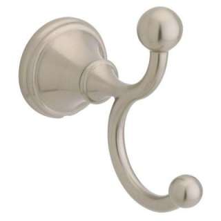  Crestfield Double Robe Hook in Satin Nickel 138037.0 at The Home Depot