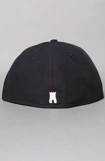 Crooks and Castles The Chain C Fitted Cap in Dark Navy  Karmaloop 