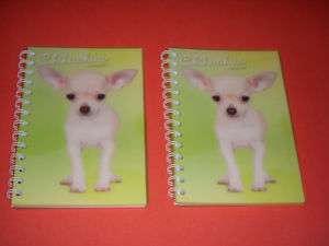 NEW CHIHUAHUA SPIRAL NOTEBOOK JOURNAL LOT 2  