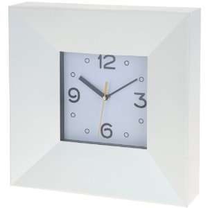 XXL Wanduhr WEIß   30 x 30 cm   riesige Deko Uhr für Wohnzimmer 