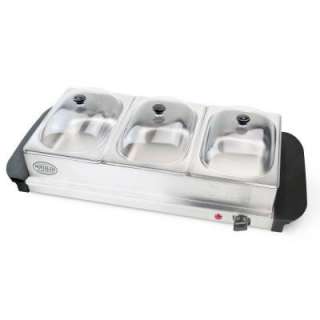Nostalgia Electrics 3 Section Mini Buffet Server and Warming Tray BCD 