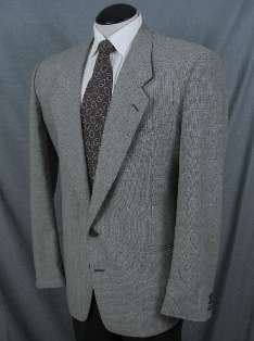 Giorgio Armani VTG gray/black 2 button sport coat, 43L  