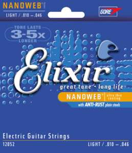 Elixir Nanoweb 12052 Coated Electric Strings Lite 10 46  