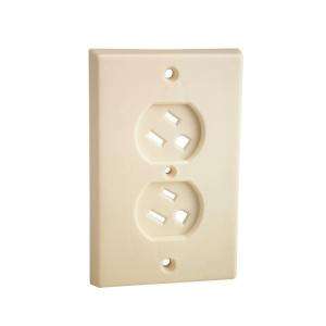 Prime Line Ivory Plastic Swivel Outlet Cover S 4447 