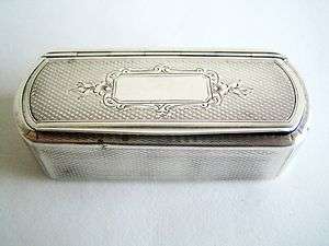 Antique French Gilded Silver Snuff Box  