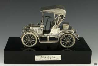 1904 DARRACQ AUTOMOBILE MODEL MINIATURE CAR SILVER  