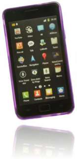 Silikon Case Handy Tasche Schutzhülle Samsung Galaxy S2 i9100   lila 