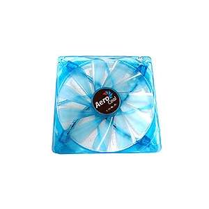 Aerocool Streamliner Blue 140mm Case Fan with 4 Blue LEDs at 