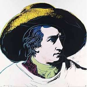 Kunstdruck Poster Andy Warhol Goethe white background, 1982 66 x 66 
