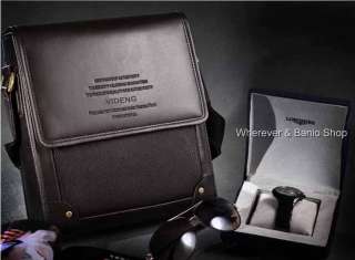 Authentic VIDENG Mens Leather Shoulder bag Briefcase_N159 High 