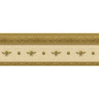 83 in X 15 Ft Ivory And Gold Bee Medallion Border WC1283677 at The 