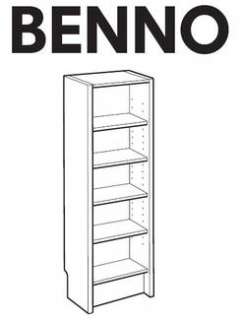 Suche IKEA Benno CD/DVD Regal 40 x 106 x 17 cm in Weiss 50133984 in 