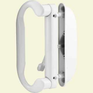 Prime Line Sliding Door Handle Set, With Latch, White C 1277 at The 