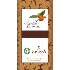 Stevisana Stevia Zartbitter Mandel Schokolade 99% Kakao (ohne Zucker 