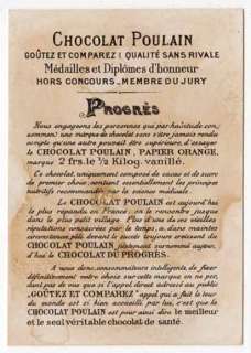 Victorian Trade Card for Chocolat Poulain  