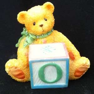 Priscilla Hillman Enesco Teddy Bear Figurine Alphabet O  
