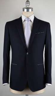 New $4500 Borrelli Navy Blue Suit 40/50  