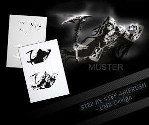Step by Step Stencil ~~ UMR Airbrush Schablone AS 109 M  