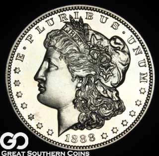 1888 Morgan Silver Dollar PROOF SUPERB GEM PF ** MONSTER PROOF 