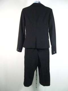 TEENFLO Pinstripe Blazer Jacket Cropped Pants Suit Sz 6  