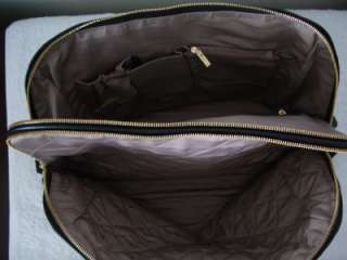 NWT Boulevard BLVD Katelyn Nylon/Leather Tote Laptop Bag Purse Black $ 