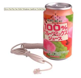 Juice Pop Top Coke Can Telephone with Phone Landline  