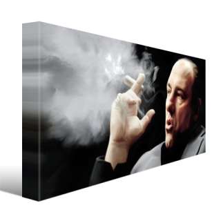 TONY SOPRANOS w cigar JAMES GANDOLFINI PAINTING #B  