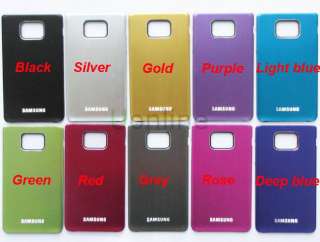 Silver Back Fascia Metal Battery Cover Case For Samsung Galaxy SII II 