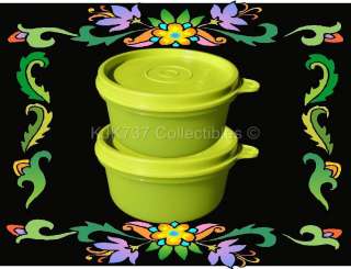 TUPPERWARE SERVING CUPS / BOWL 7OZ CONTAINER GREEN~  